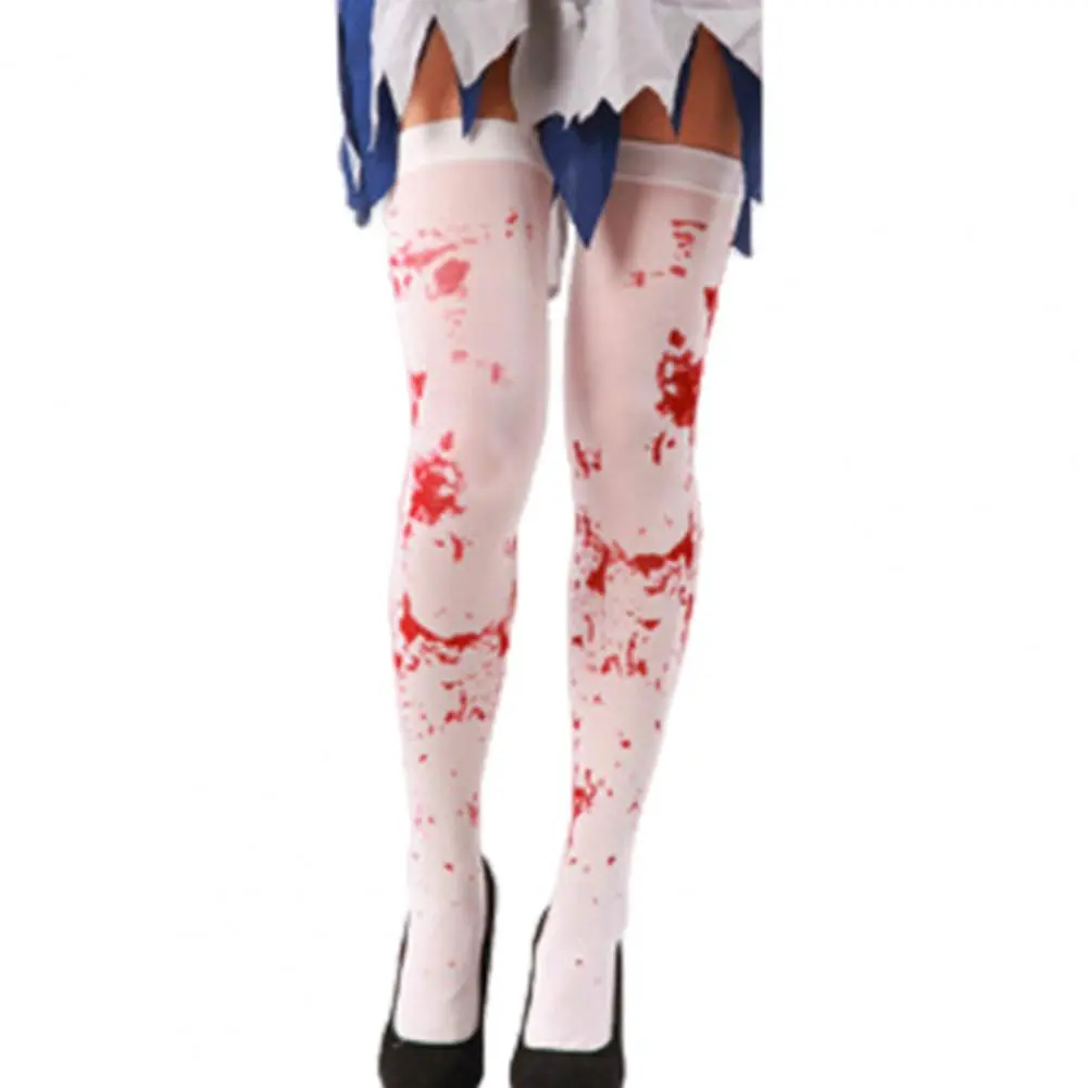 2024 Women Stockings Halloween Easter Nurse Blood Socks Funny Compression Socks Horror Style Zombie Blood Stains Thriller Socks