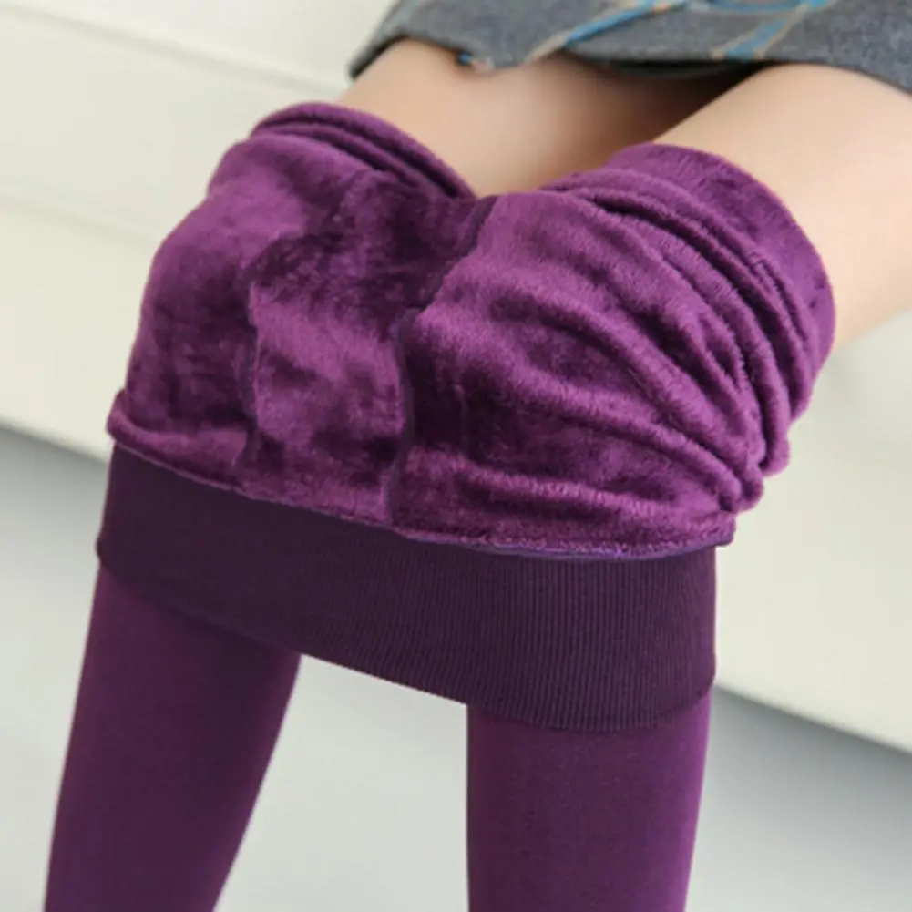 2025 Plush Fleece Bottoming Leggings High Waist Thickened Women Leggings Autumn Winter Women Velvet Lining Warm Tights Leggings