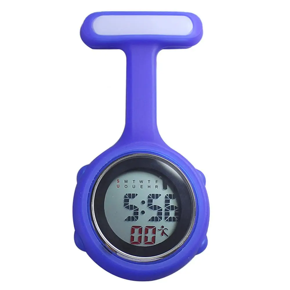 Digital Dial Clip-On Fob Nurse Brooch Pin Hang Pocket Electric Watch Hospital Medical Nurse Doctor Hang Clip Watches Women Watch