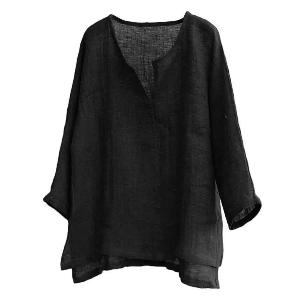 V Neck Men Beach Shirt Super Thin Long Sleeve Loose Shirt Solid Color Casual Long Sleeve Casual Shirt Oversized Summer Shirts