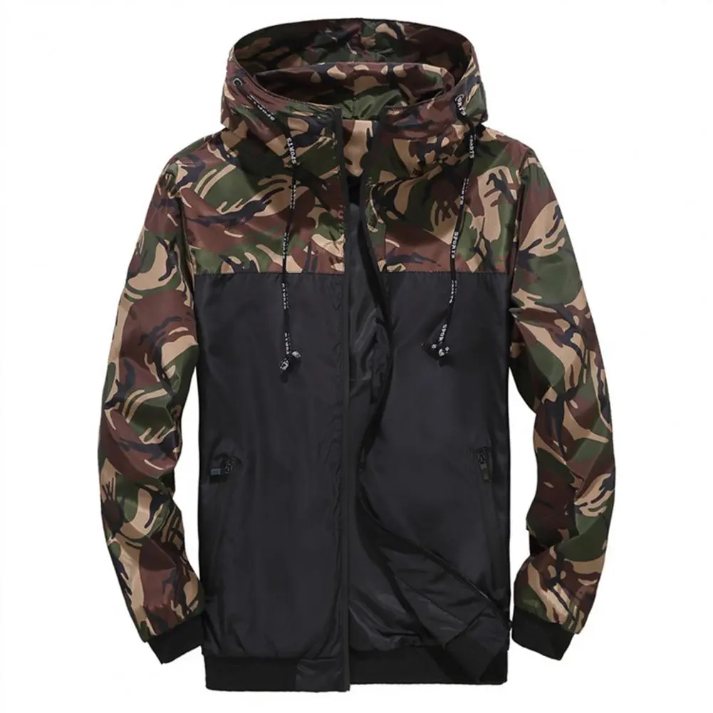 Men Jacket Camouflage Windproof Waterproof Hooded Autumn Men Jacket Waterproof Bomber Outdoor Sports Coat Windbreaker Jacket