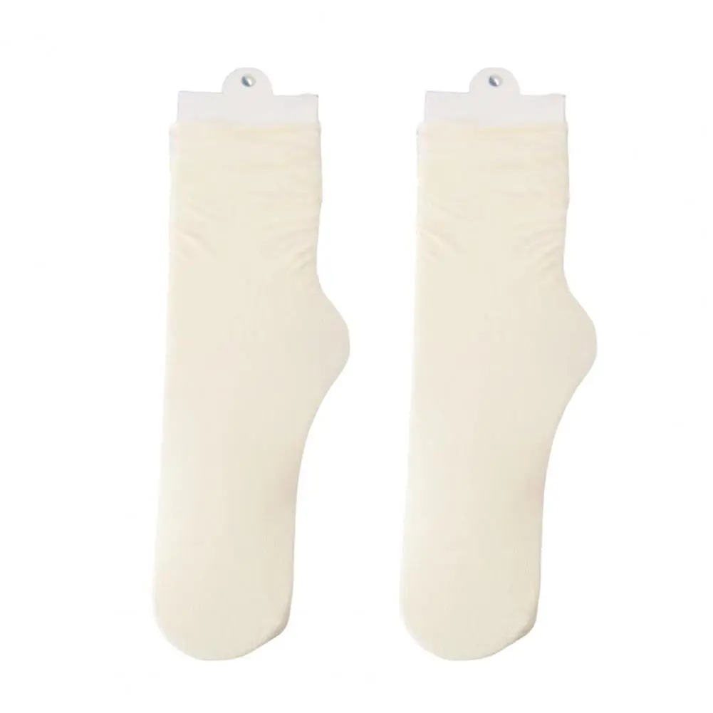 Daily Wear Socks Durable Socks Breathable Ice Silk Crew Socks for Women Ultra Thin Cooling for Summer Casual Calf High Ladies
