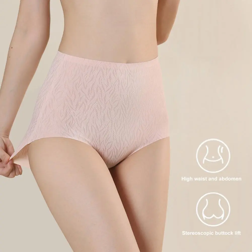 2025 Women Briefs Breathable Elastic Lifting Buttocks Abdominal Tuck Underwear High Waist Seamless Knickers Women Intimates