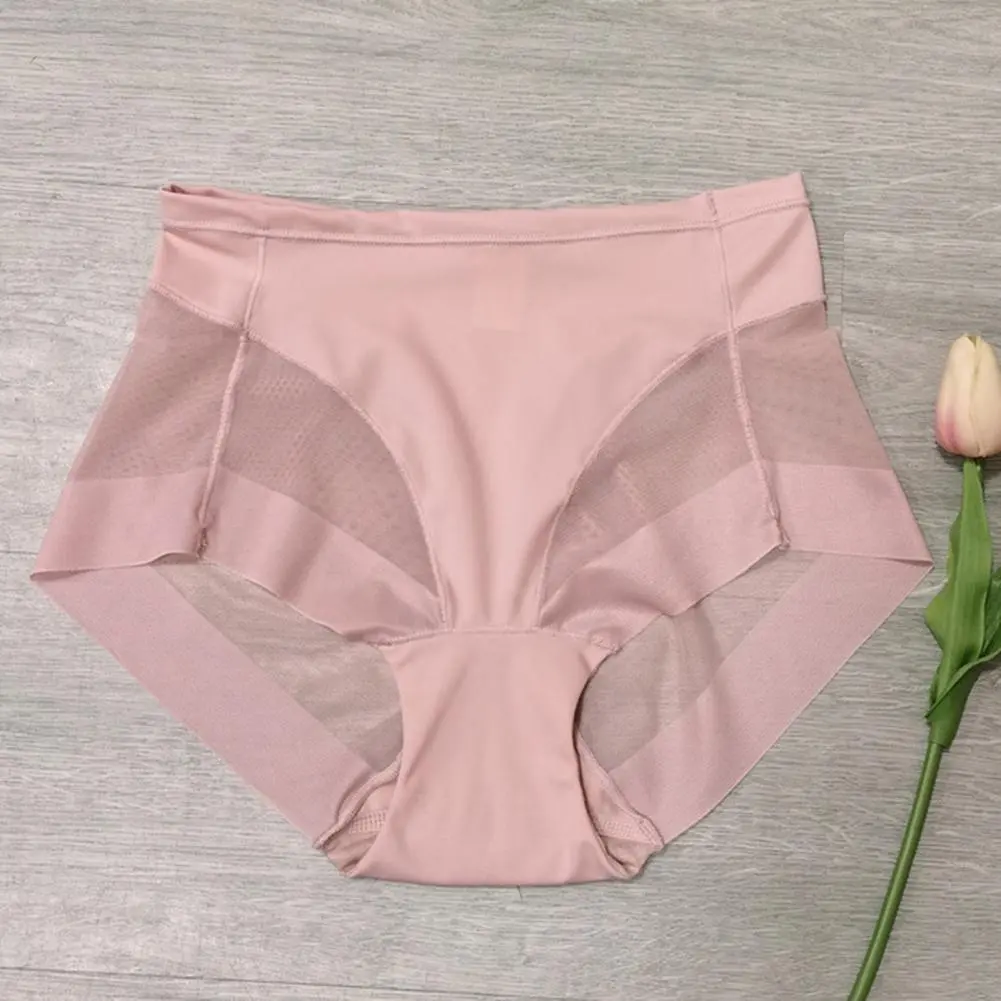 2025 Women Underpants Quick Dry Stretchy Women Briefs Breathable Seamless See-through Mesh Women Underwear Tummy Control Briefs