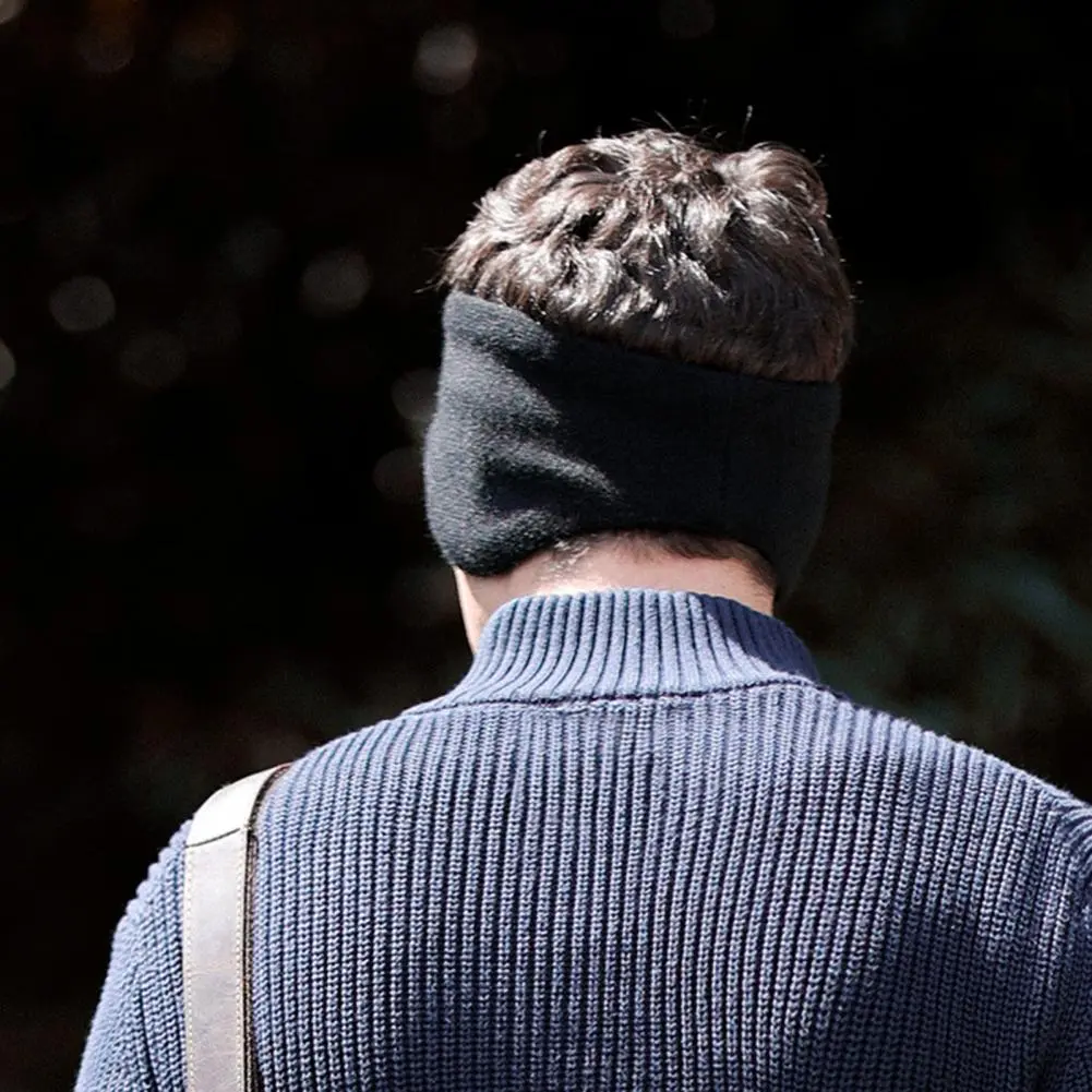 Fleece Headband Ear Muff Winter Men's Padded And Thickened Ear Warmers To Prevent Cold And Wind Warm Ear Muffs Warm Sweatband