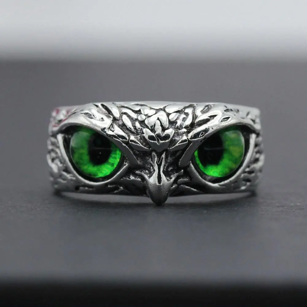 2025 Women Ring Adjustable Owl Ring with Big Eyes Ultralight Simple Style Finger Band Finger Rings Wedding Jewelry Gift