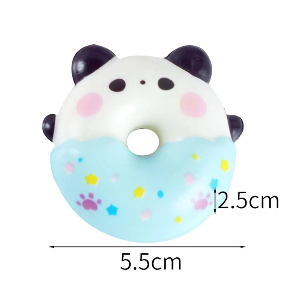 2025 sweet Donut Key Keychain Slow Rebound Cartoon Decompression Vent Toy Animal Donut Squeeze Toy Keychain Backpack Pendant
