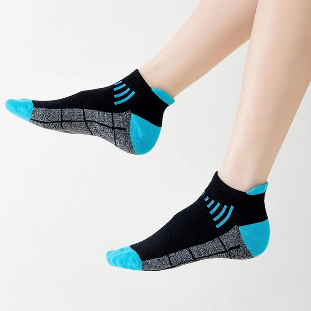 sports Socks Knitted Pattern Socks 2025 High quality Men's Cotton Ankle Socks Bundle Moisture Wicking Athletic Cushioned Running