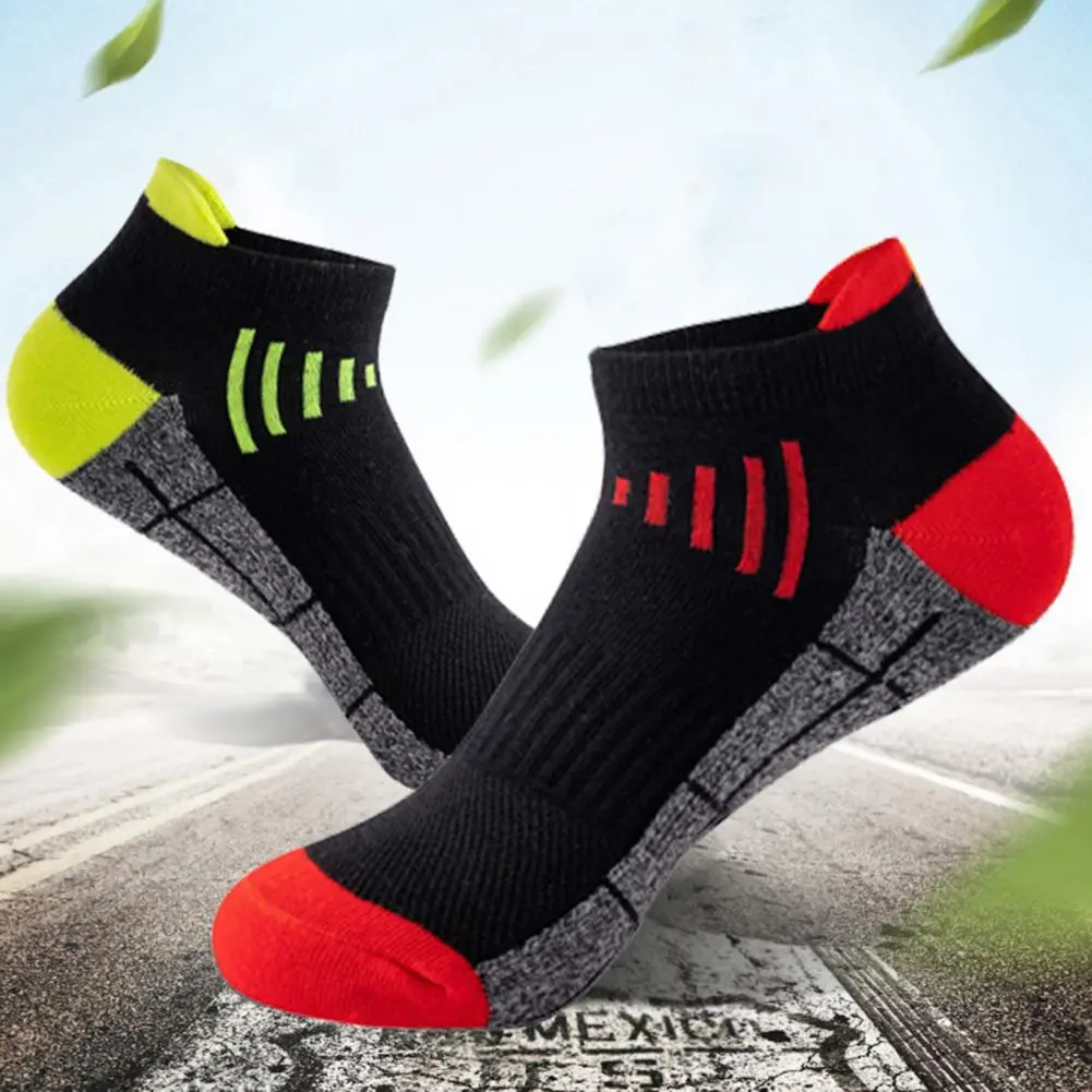 sports Socks Knitted Pattern Socks 2025 High quality Men's Cotton Ankle Socks Bundle Moisture Wicking Athletic Cushioned Running