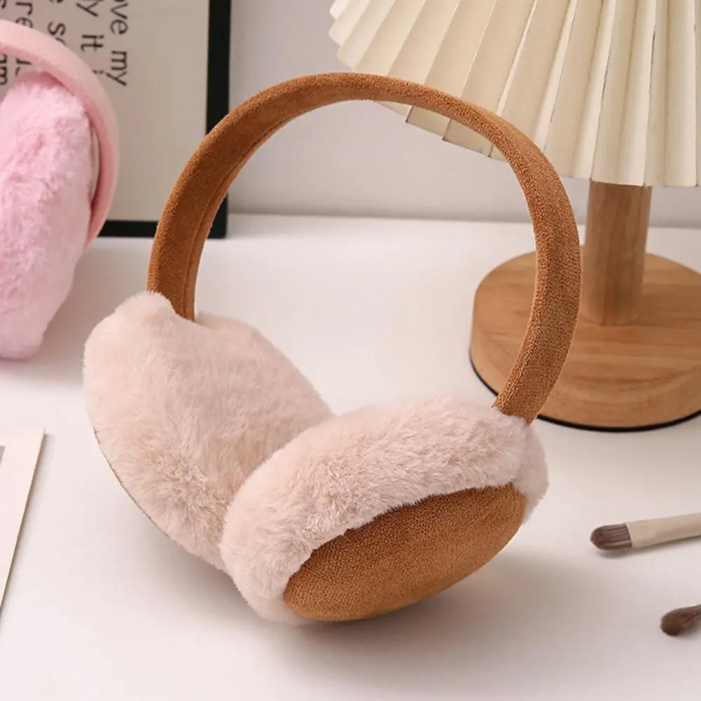2024 Winter Women Earmuffs Folding Winter Warm Earmuffs Fashion Solid Color Earflap Outdoor Cold Plush Ear Warmer