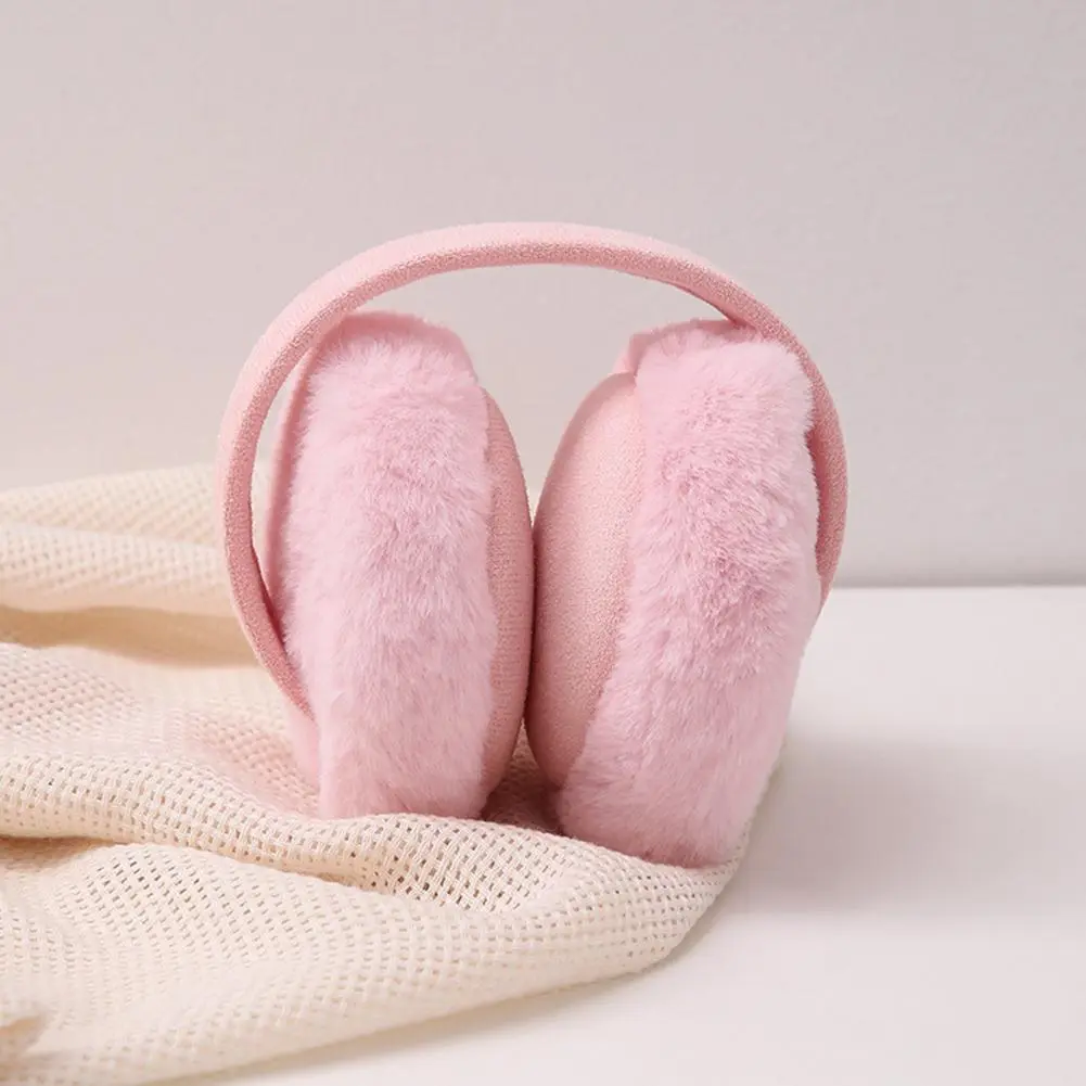 2024 Winter Women Earmuffs Folding Winter Warm Earmuffs Fashion Solid Color Earflap Outdoor Cold Plush Ear Warmer