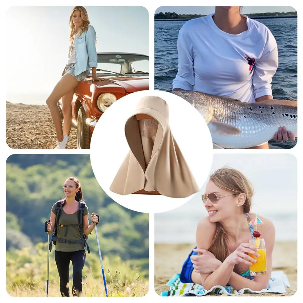 Outdoor Hat with Neck Cover Beach Hat with Uv Protection Stylish Sun Protection Beach Hat with Extended for Golfing for Outdoor