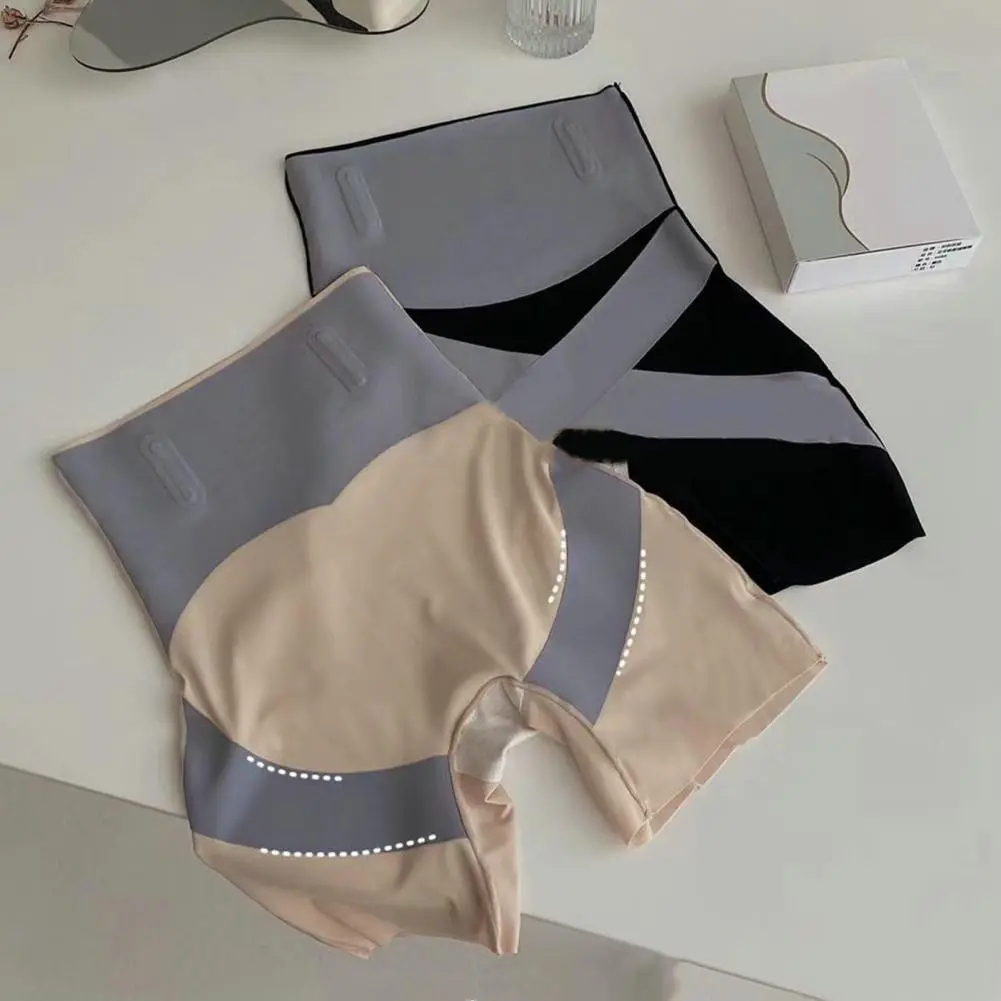 Women Safety Pants Butt Lifter Tummy Control Shapewear Flat Belly Panties Waist Trainer Seamless Shorts Cross Body Shaping Sport