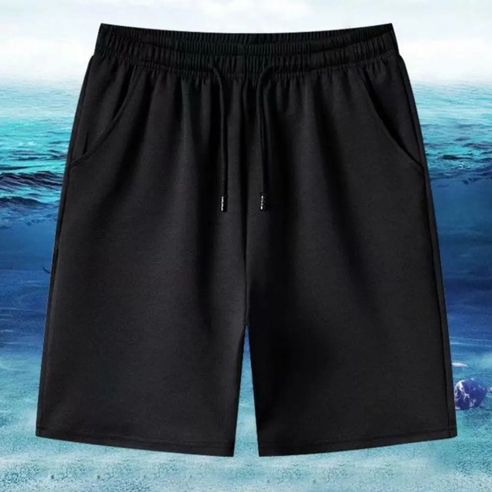 Drawstring Men Shorts Thin Gym Fitness Loose Shorts Bodybuilding Joggers Short Pants Running Shorts Sportwear Short Sweatpants