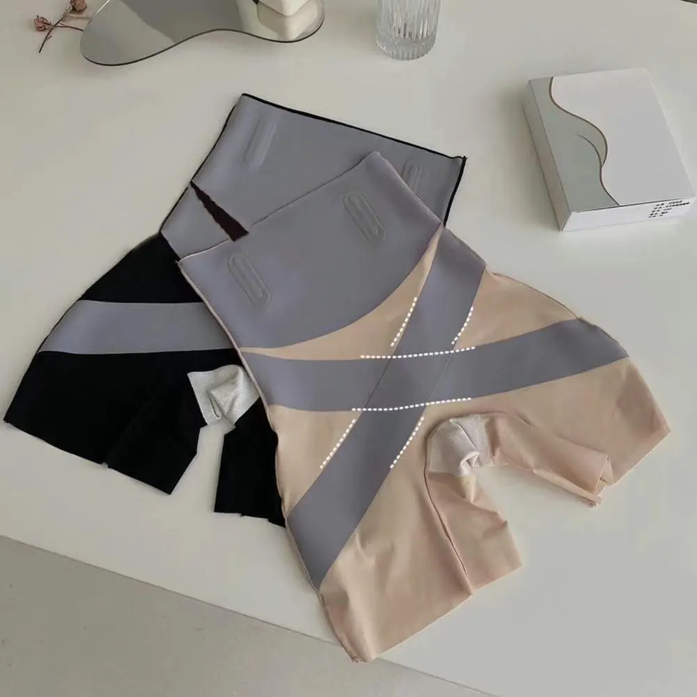 Women Safety Pants Butt Lifter Tummy Control Shapewear Flat Belly Panties Waist Trainer Seamless Shorts Cross Body Shaping Sport