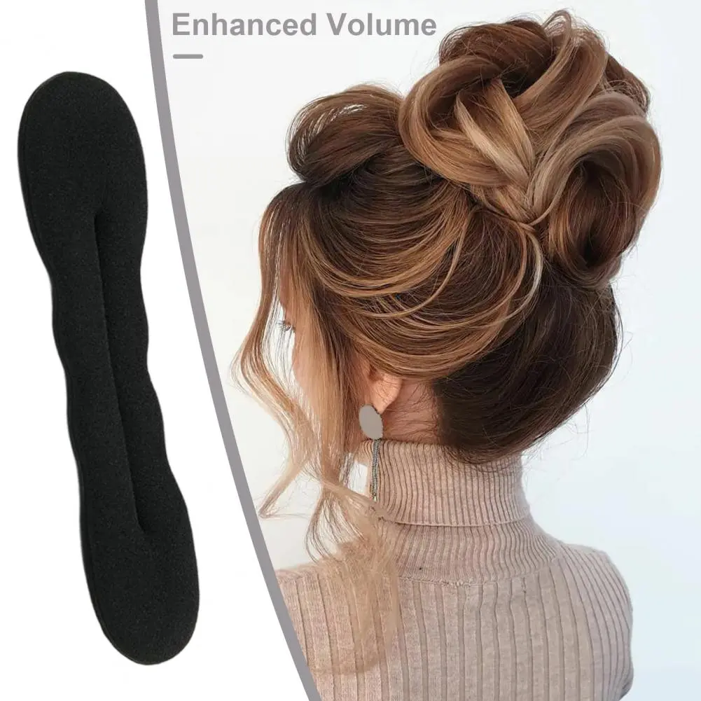 Hair Bun Shaper Sponge Hair Bun Maker Women's Hair Bun Maker Sponge with Faux Pearls Decor Styling Tool for Forming Set of 2/3