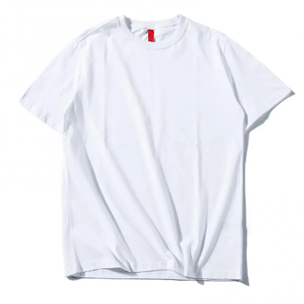 2025 Summer Men Casual Short Half Sleeve O Neck Solid Color Soft Loose T-shirt Top Men's Solid Color Loose Short Sleeved Top