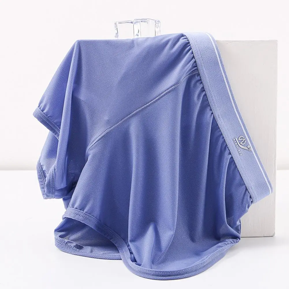 Men Home Shorts Bouncy Boxers Panties Breathable Mesh Underwear Quick Drying Summer Casual Boxers Panties Sports Underpants
