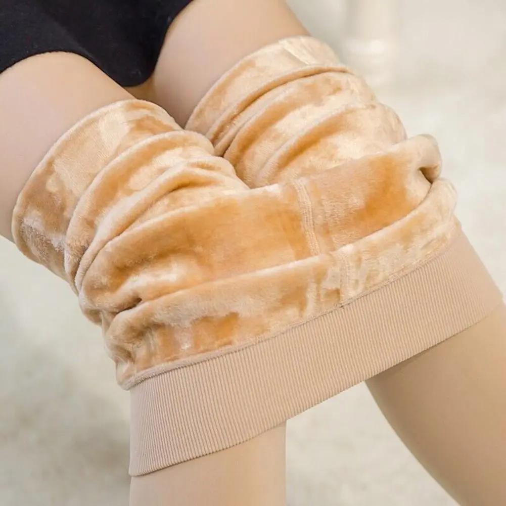 80D/150g/310g Bottoming Leggings Winter Pantyhose Velvet Lining Leggings Thickened Pantyhose Fluffy Thermal Bottoming Pants
