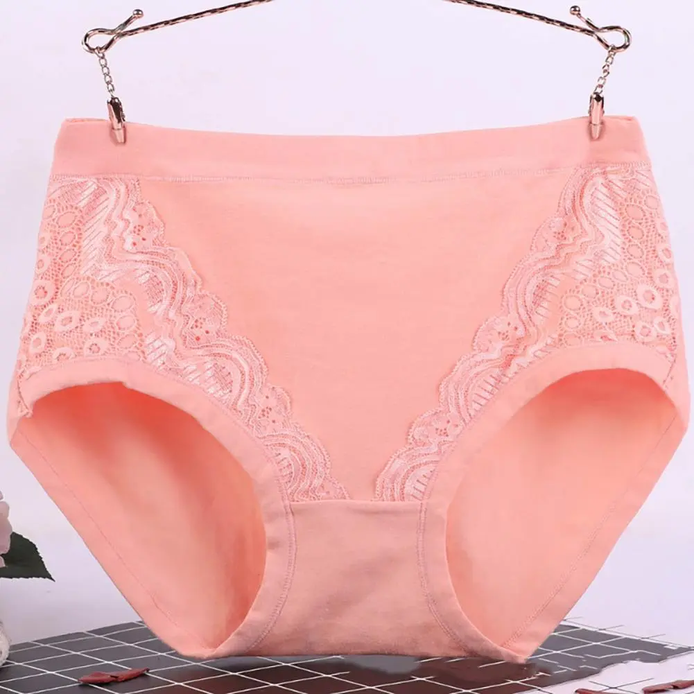 2025 Menstruation Panties Lace High Waist Leak Proof Menstrual Panties Cotton Crotch Obesity Briefs Middle Aged Women Briefs