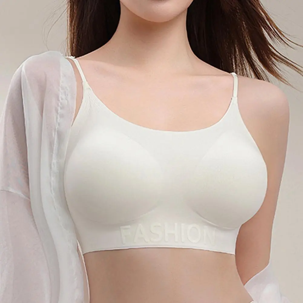 Wireless Women Bra Gathering Effect Side Breast Support Bra Comfort Seamless Push Up Bra Full Coverage Bralette Invisible Bras