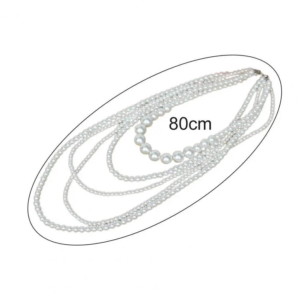 2024 Sweater Necklace Pearl Bead Necklace Long Sweater Chain Necklace For Women Dress Fashion Women Jewelry Beaded Sweater Chain