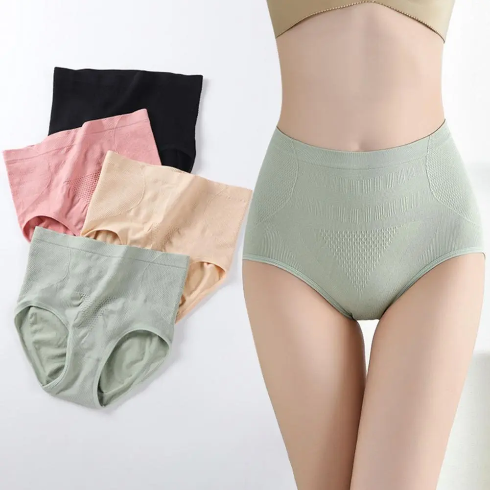 Women Briefs Honeycomb Cotton Crotch Women Panties Anti-shrink Stretchy Trendy Anti-septic Moixture-wicking Women Underpants