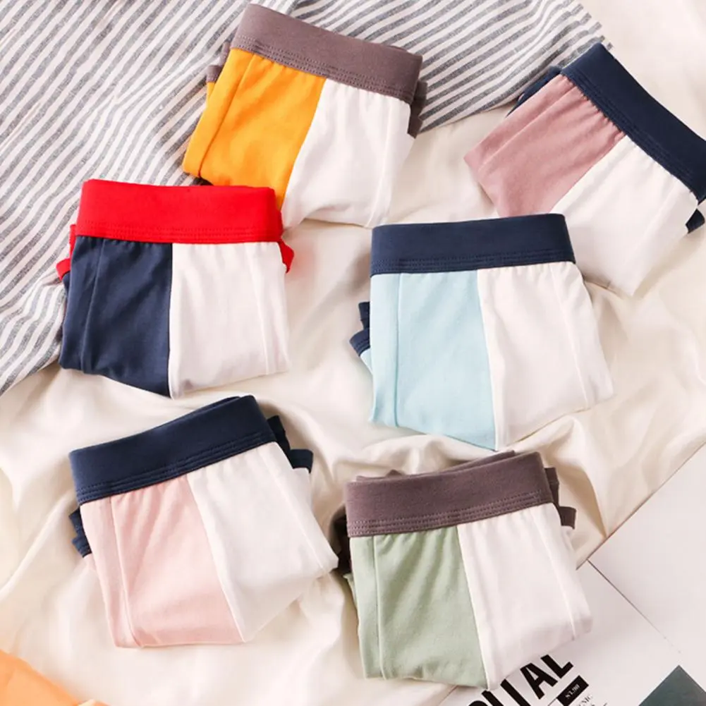 2025 Men Panties Men's Color Blocked Loose Sports Boxer Underwear Sweat Absorption Good Elasticity Men Underwear Shorts