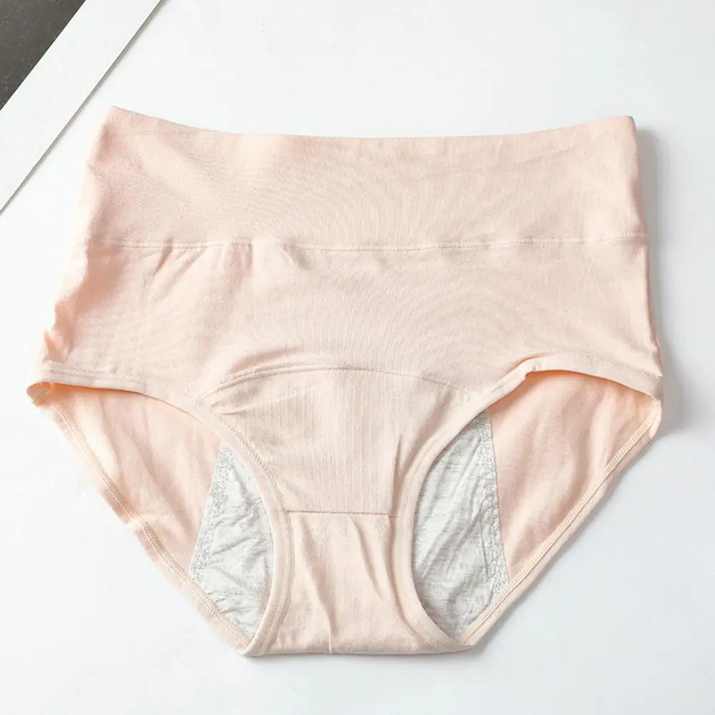 2025 Women Menstrual Panties High Waist Anti-leak Breathable Briefs Anti-septic Moisture-wicking Lady Briefs Period Underpants