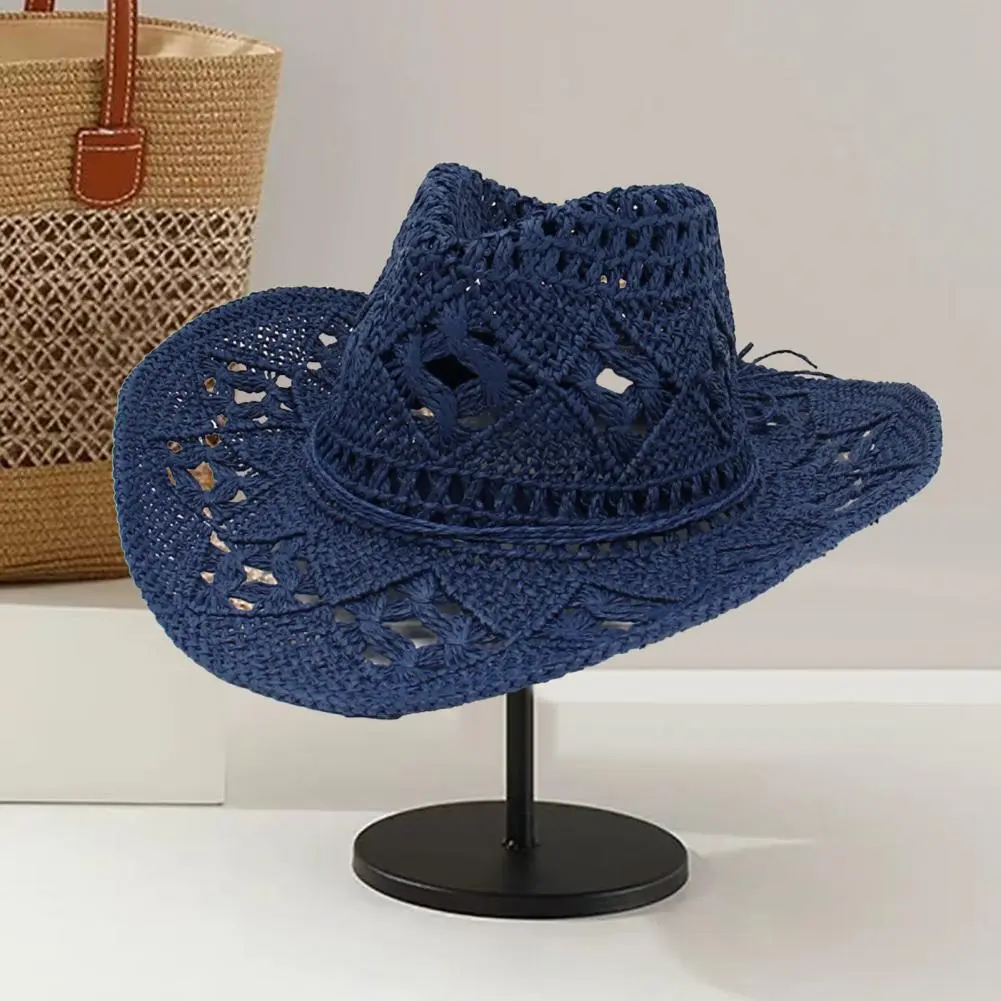 Men Outdoor Straw Hat Straw Hat for Beach Stylish Upf 50 Protection Straw Hat for Sun Protection Vacation Breathable Weaving