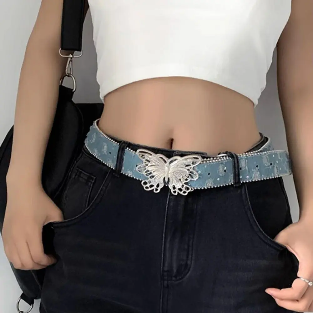 Butterfly Buckle Belt Stylish Women's Wide waist Belt with Butterfly Buckle for Dress Shirt Tops Jeans Fashionable 2025 belt