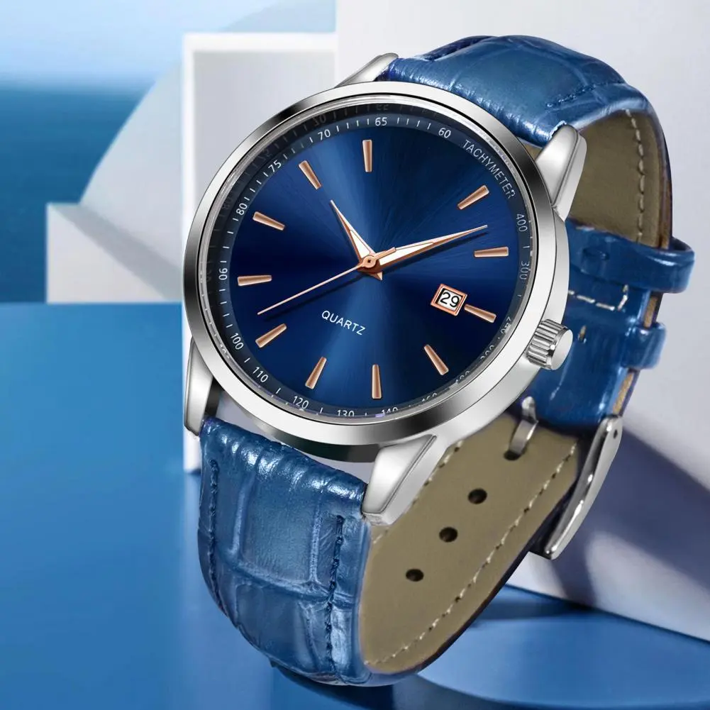 Simple Dial Men Watch Men Watch Elegant Waterproof Men's Watch with Simple Dial Calendar Function Business Casual for Casual