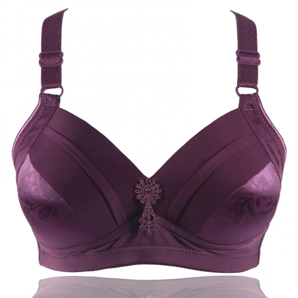 2025 Seamless Bras Ladies Wireless Floral Print Soft Bra Push Up Breathable Underwear Comfortable Lingerie Deep V Gather Bra