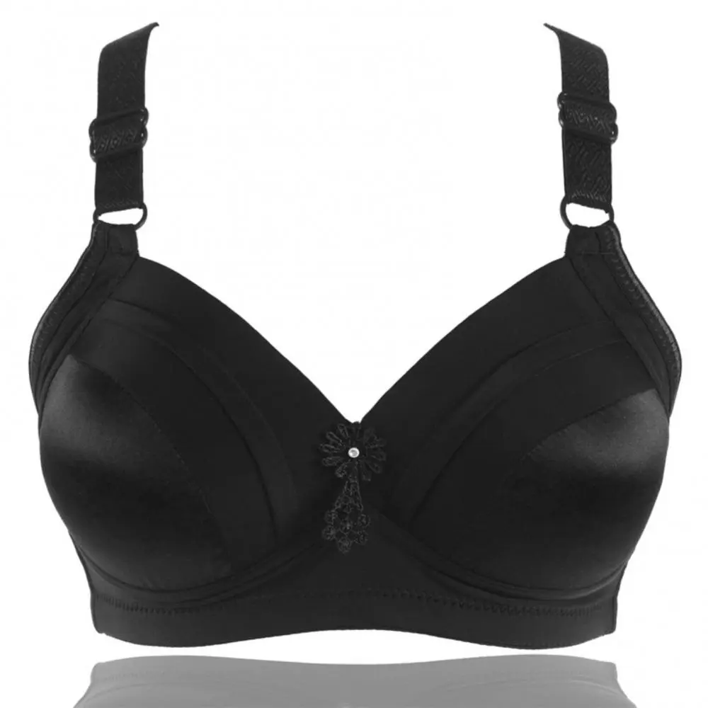 2025 Seamless Bras Ladies Wireless Floral Print Soft Bra Push Up Breathable Underwear Comfortable Lingerie Deep V Gather Bra