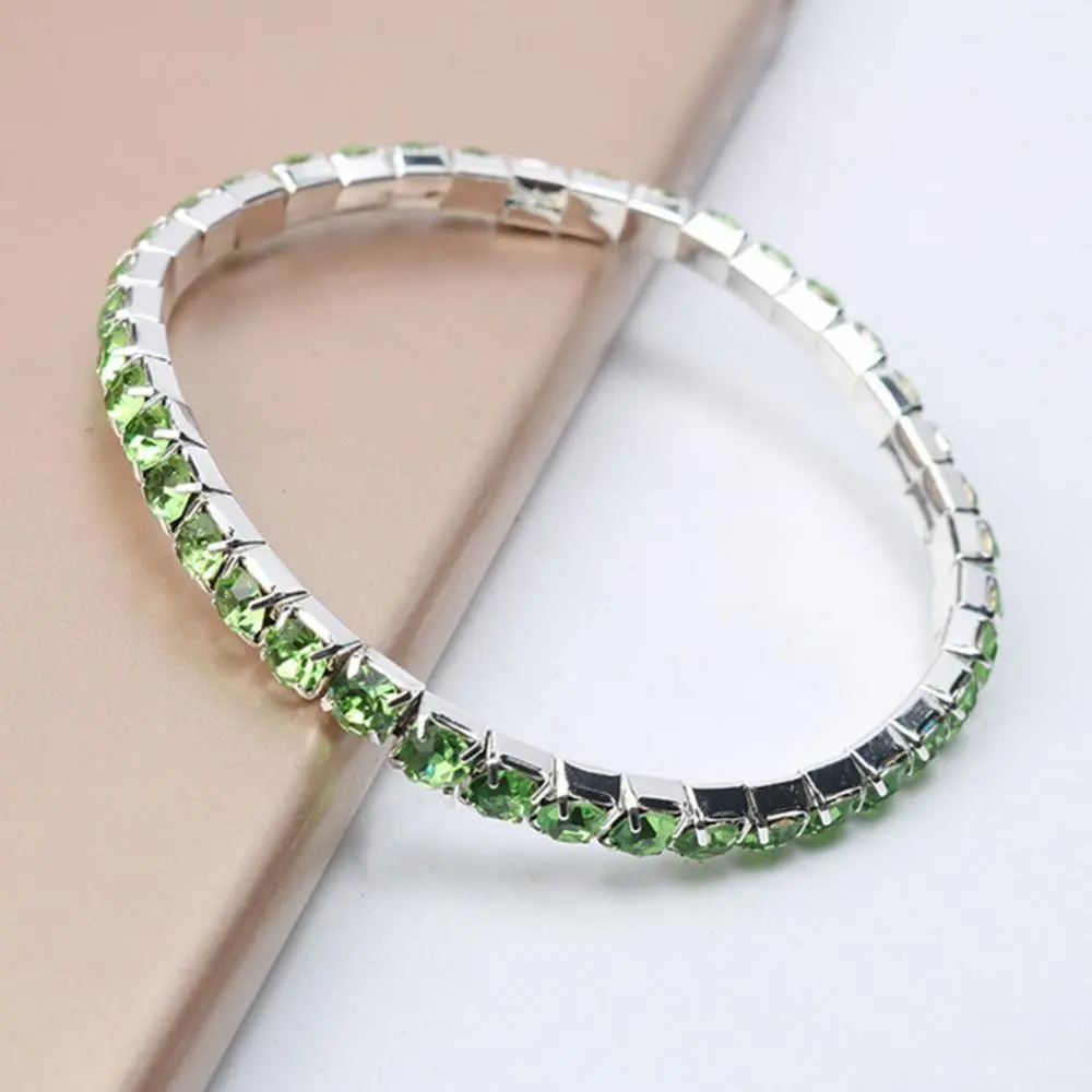 2025 Luxury Rhinestone Bracelets Women Full Rhinestone Inlaid Bracelet Elastic Bangle Sparkling Starry Sky Charm Bracelet