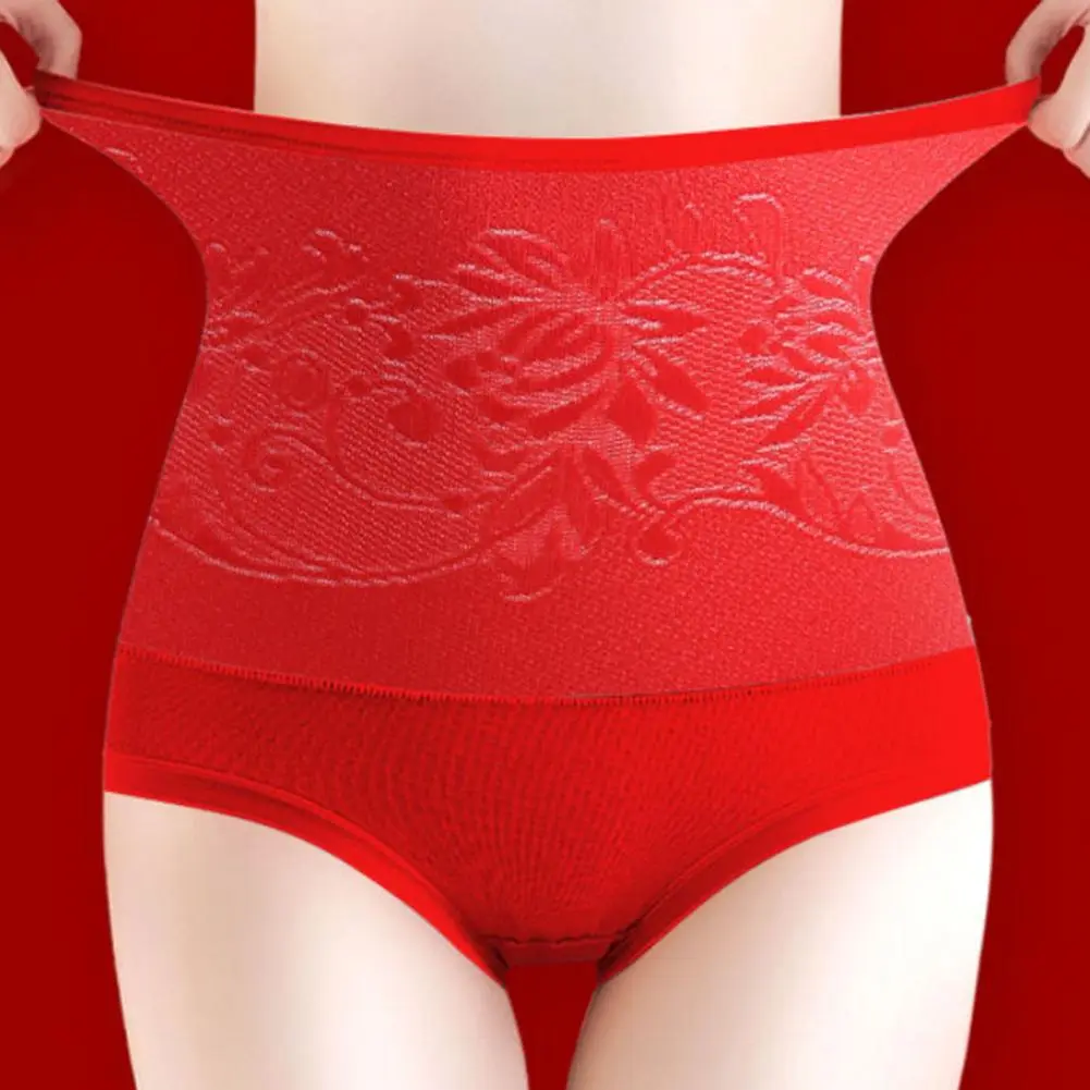 2025 Women Underpants Thickened Plush Warm Waist Uterus Protection High Waist Tummy Control Panties Anti-septic Lady Briefs