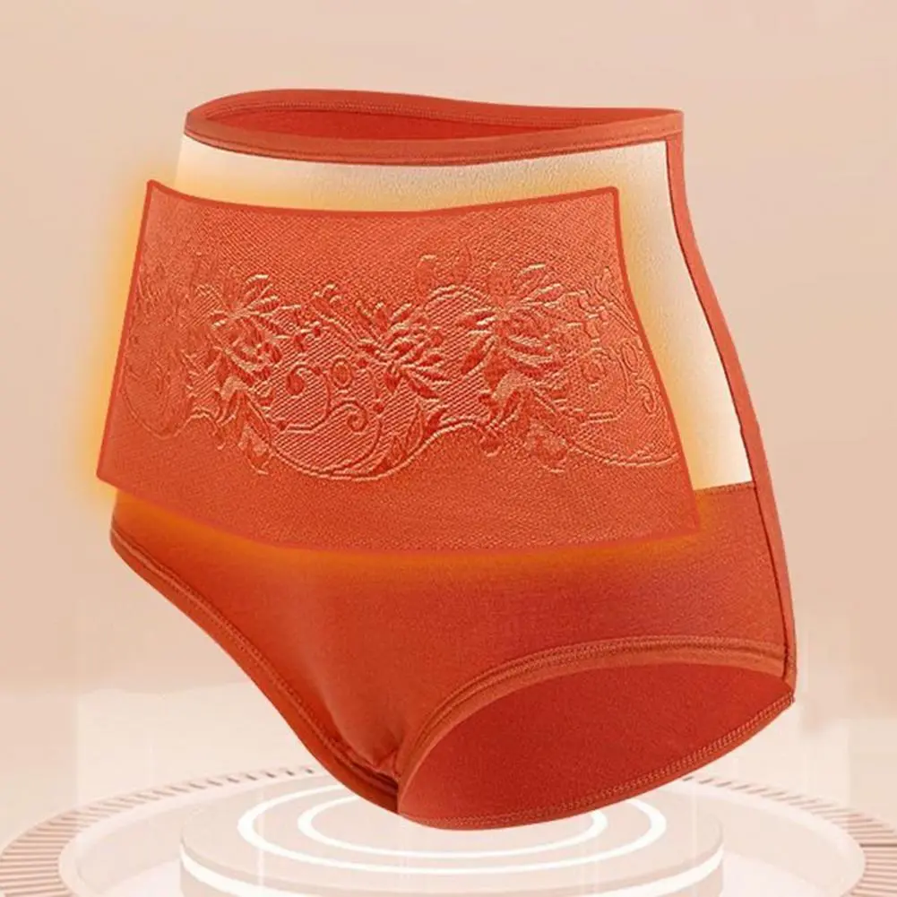 2025 Women Underpants Thickened Plush Warm Waist Uterus Protection High Waist Tummy Control Panties Anti-septic Lady Briefs