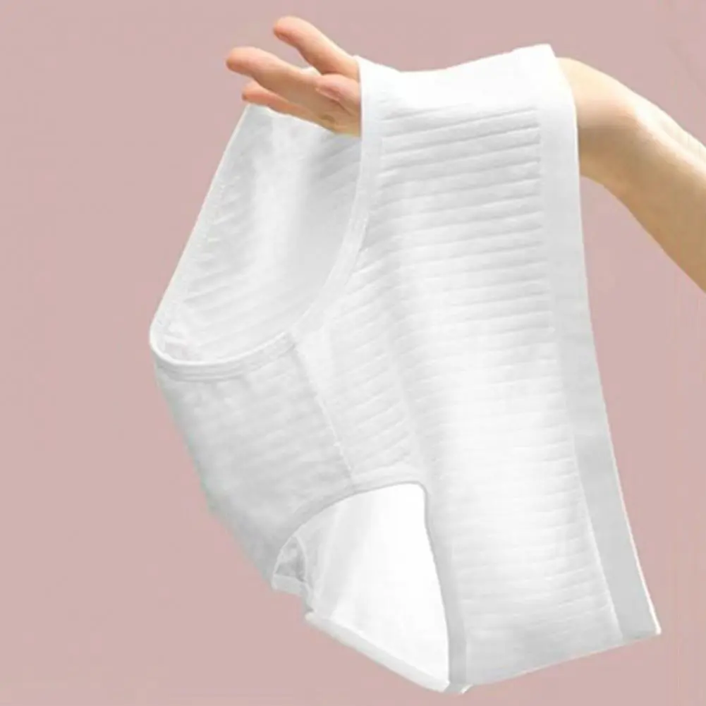 1/5 Pcs Disposable Cotton Women Pantis Anti-septic Soft Breathable Seamless Postpartum Menstrual Period Disposable Panties