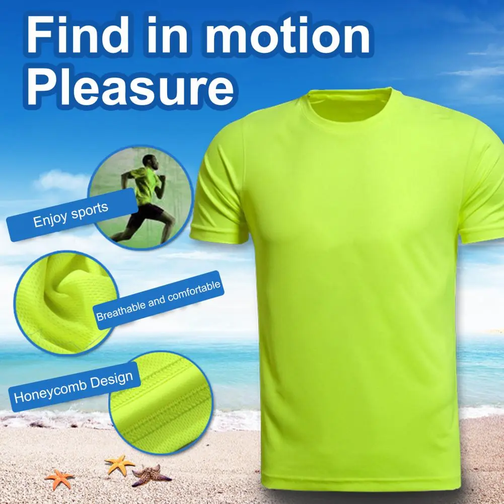 2025 Unisex Quick Drying T-shirt MarathonRunning Team Round Neck Short Sleeved Promotional Shirt Work Clothes Quick Drying Tee