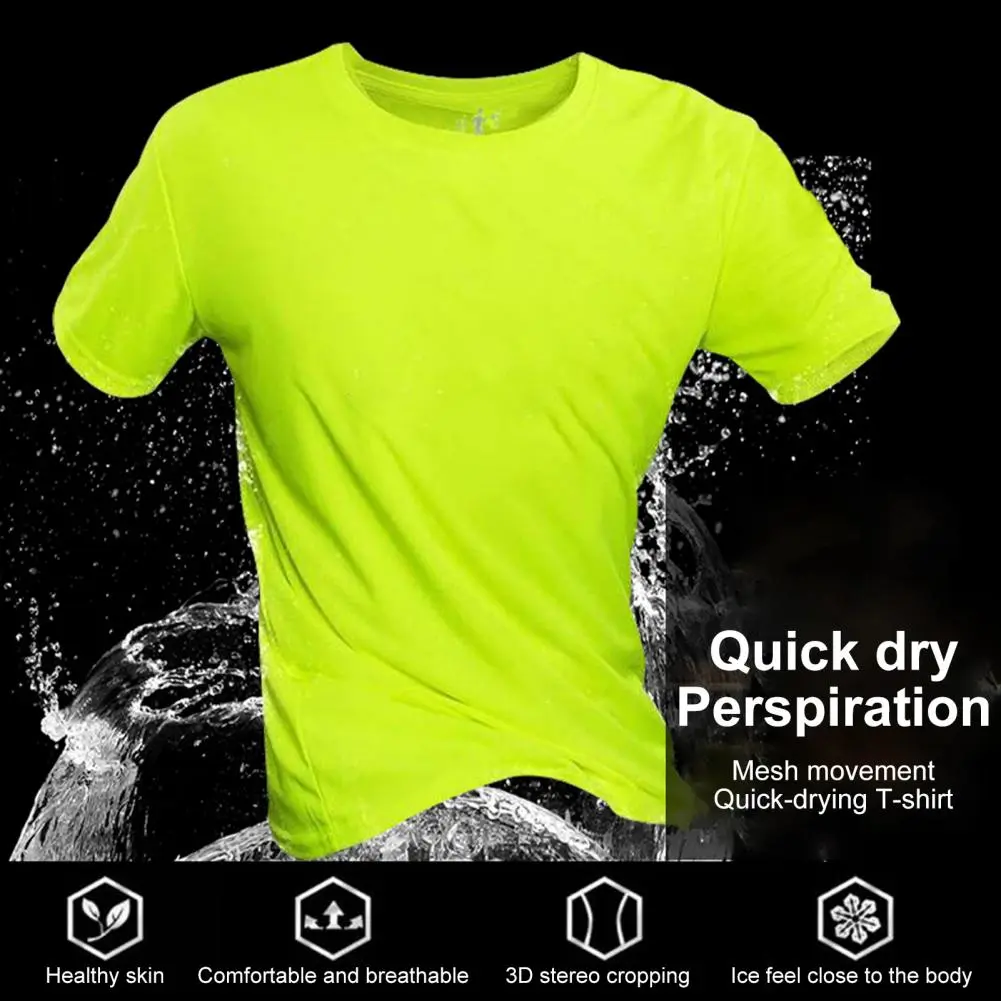 2025 Unisex Quick Drying T-shirt MarathonRunning Team Round Neck Short Sleeved Promotional Shirt Work Clothes Quick Drying Tee