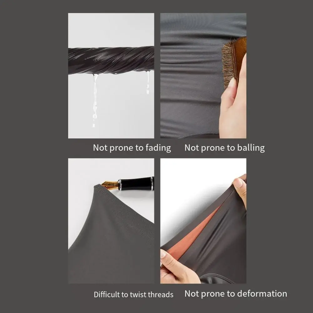 Men Boxer Underwear Comfortable Men's Solid Color Boxer Briefs with U-convex Design Elastic Waist for Versatile Wear
