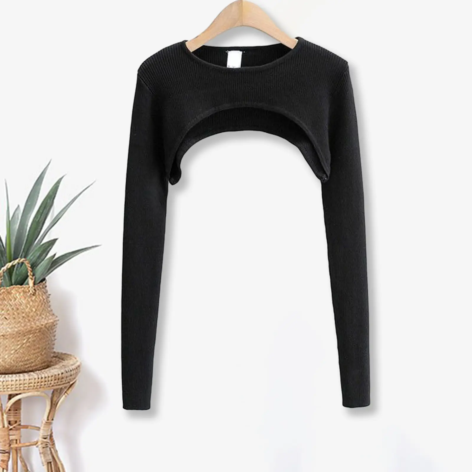 Women T shirts Long Sleeve Crop Top Spring Autumn Aesthetic O neck Sexy Harajuku Knitted T shirt 2024 Vintage Crop Top Tees
