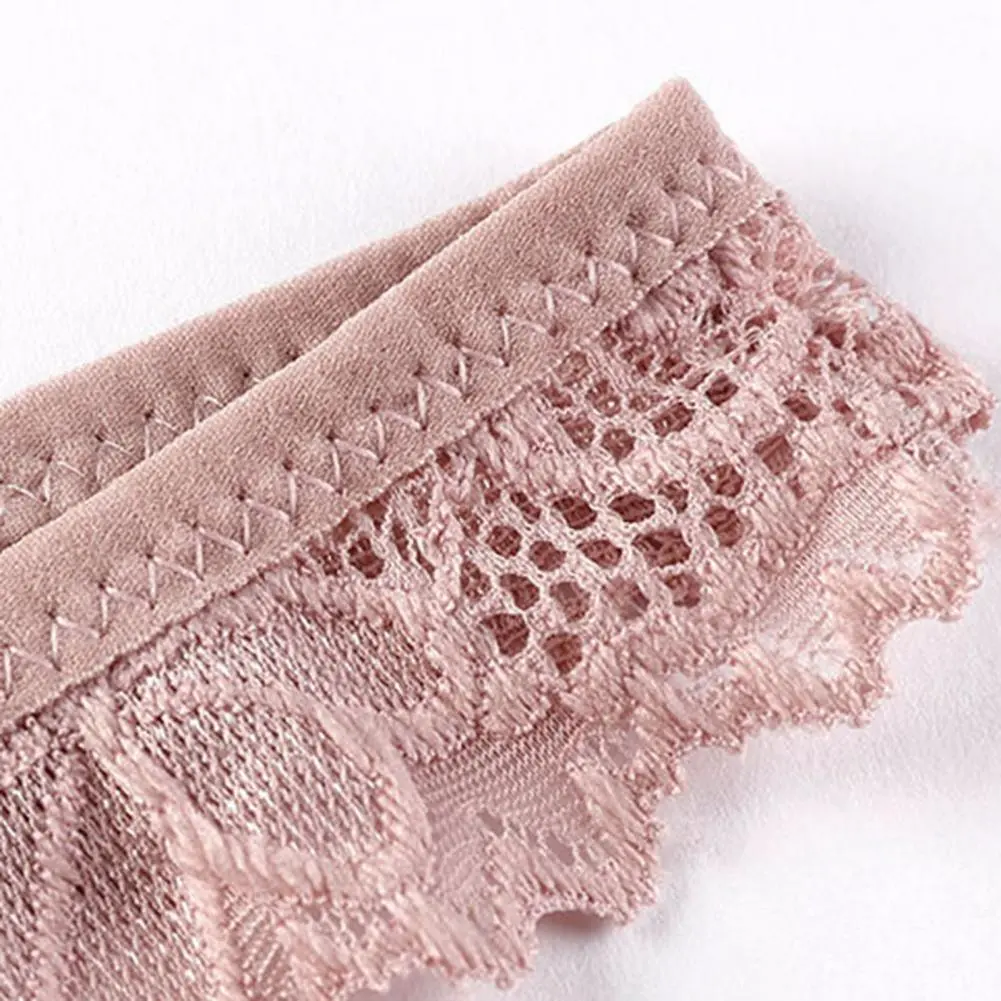 Women Briefs Hollow Low Waist Women Sexy G String Thong Women Sexy Lace G-strings Soft Texture Elastic Female Undershorts