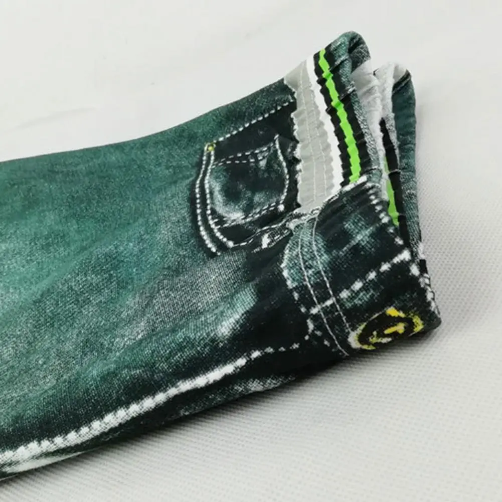 Fake Jeans Printing Men Boxer Briefs 3D Cowboy Printed Men Boxer Panties Pocket Fake Jeans Short Underpants Male Underwear