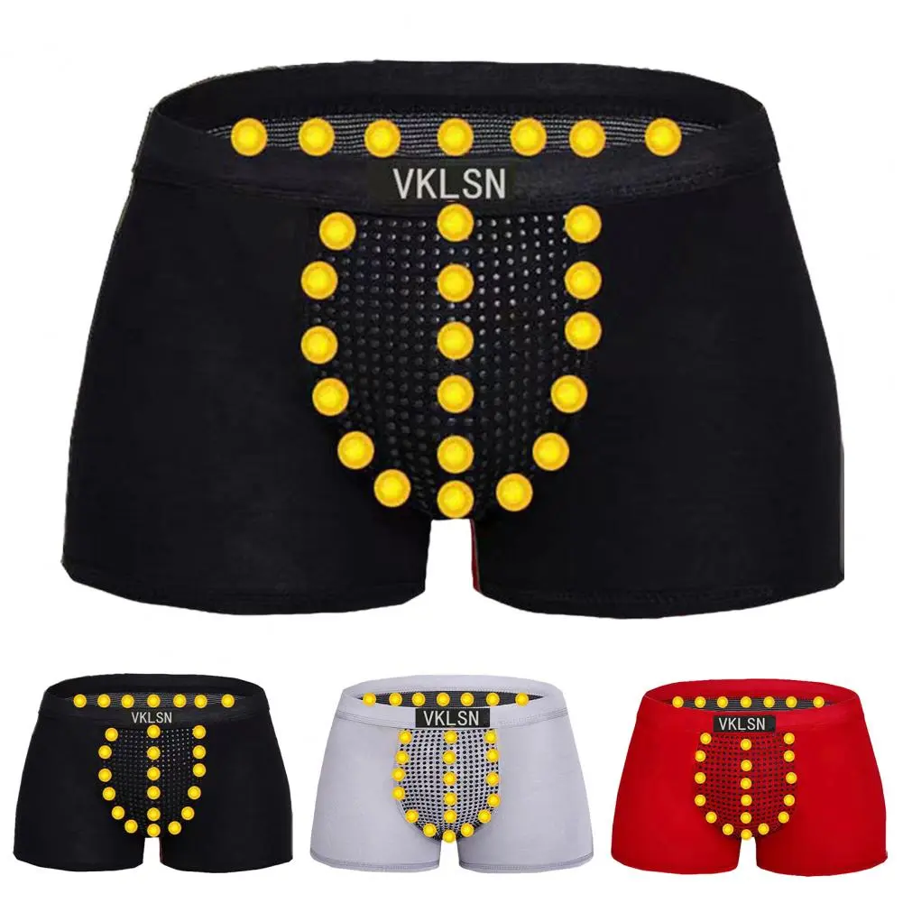 Men Boxers Magnetic Physiological Underwear Massage Panties Intimate Quick Dry Underpants Breathable Health Care Men Underpants