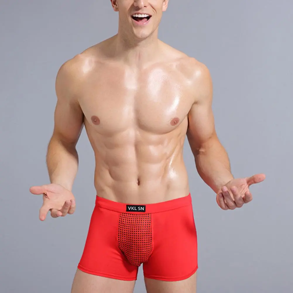 Men Boxers Magnetic Physiological Underwear Massage Panties Intimate Quick Dry Underpants Breathable Health Care Men Underpants