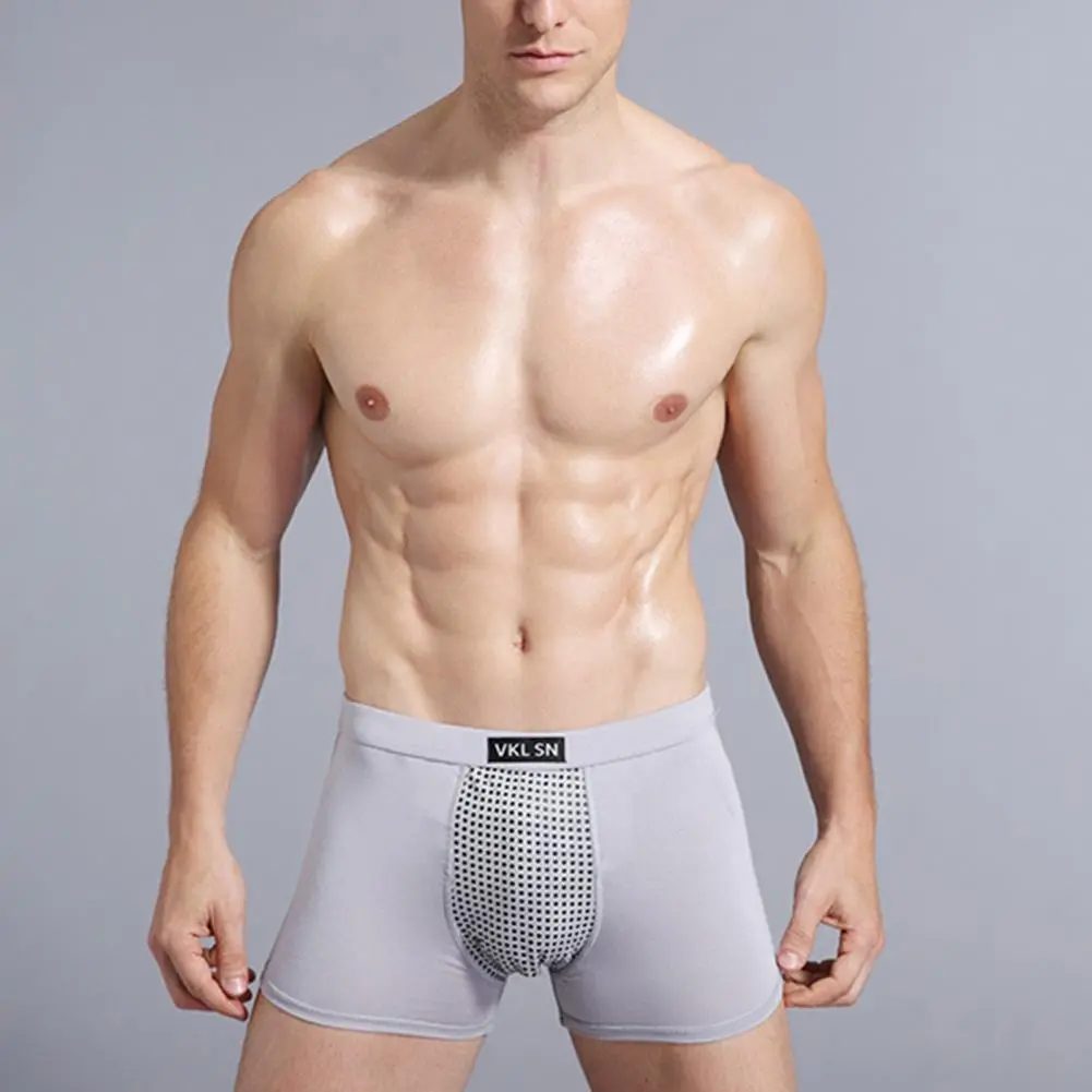 Men Boxers Magnetic Physiological Underwear Massage Panties Intimate Quick Dry Underpants Breathable Health Care Men Underpants