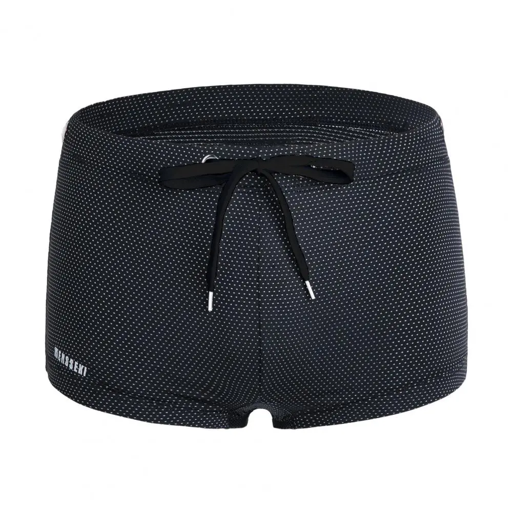 Men's Swim Trunks Beach Shorts Waist Tie Swimsuit Sports Surf Shorts Low Waisted Board Shorts Bathing Suit Men Swim Boxers