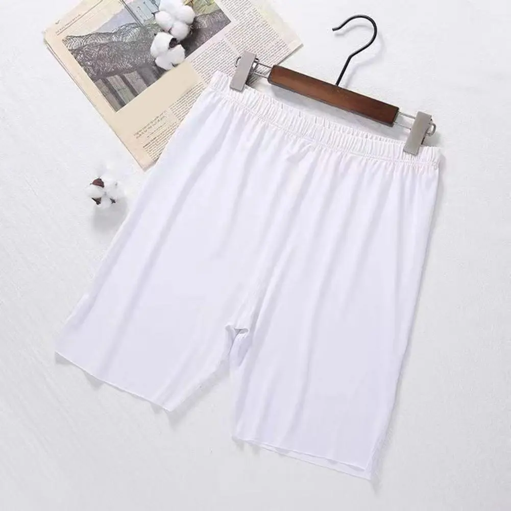 Ice Silk Men Shorts Pajama Shorts Elastic Waist Silky Homewear Pants Plus Size Men Pajama Shorts Pants Summer Men Sleep Bottoms