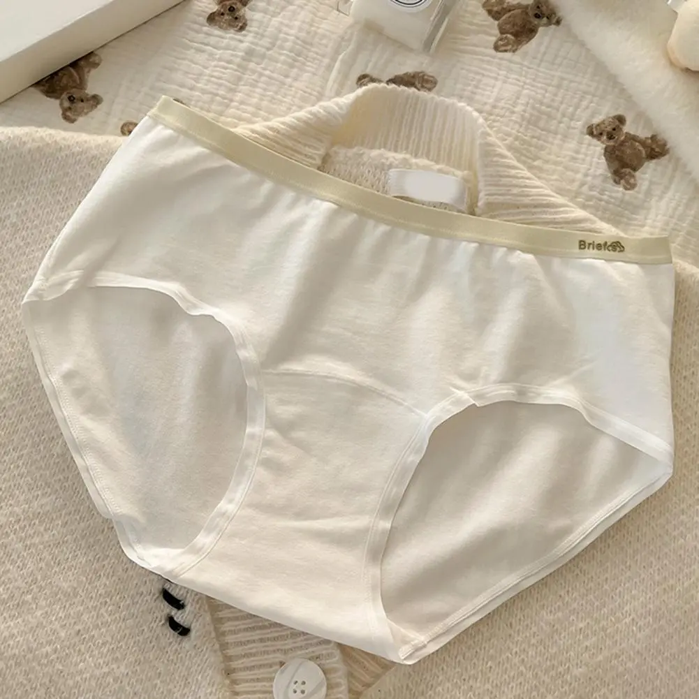 Women Briefs Lady Briefs Comfortable Cotton Women's Underwear Mid Waist Full Coverage Panties with Soft Stretch Cheeky Bikini